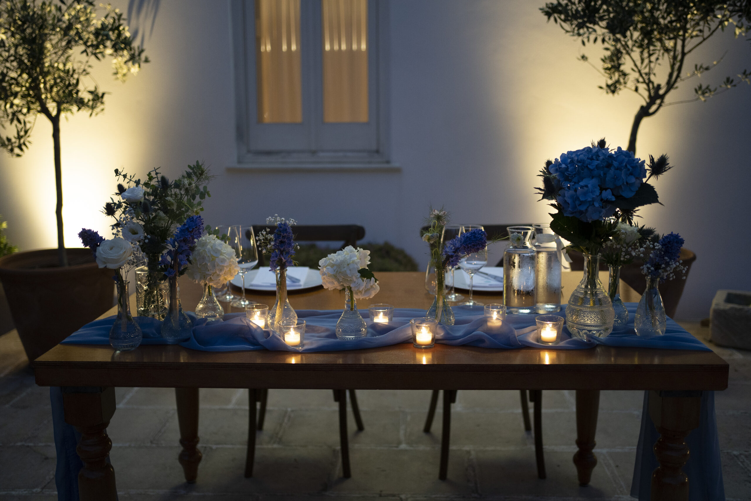 Wedding table at Casina Calò