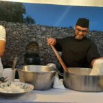 Mozzarella making live